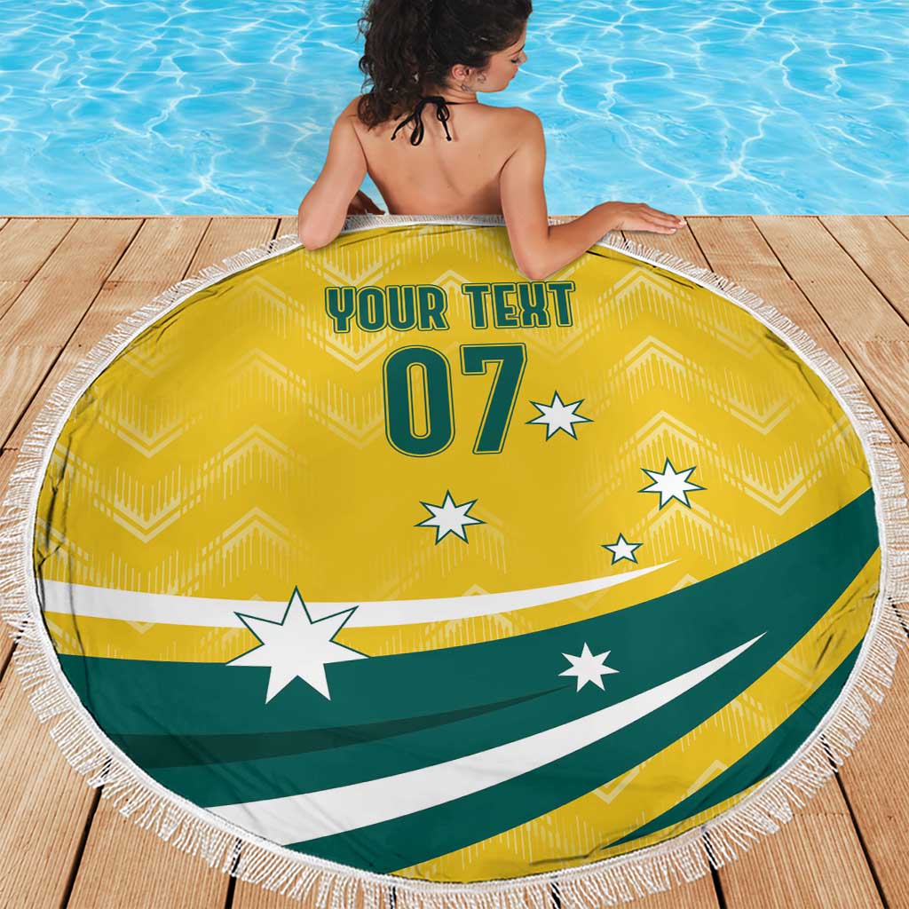Australia 2024 Olympics Custom Beach Blanket Rise of the Roos
