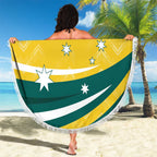 Australia 2024 Olympics Custom Beach Blanket Rise of the Roos