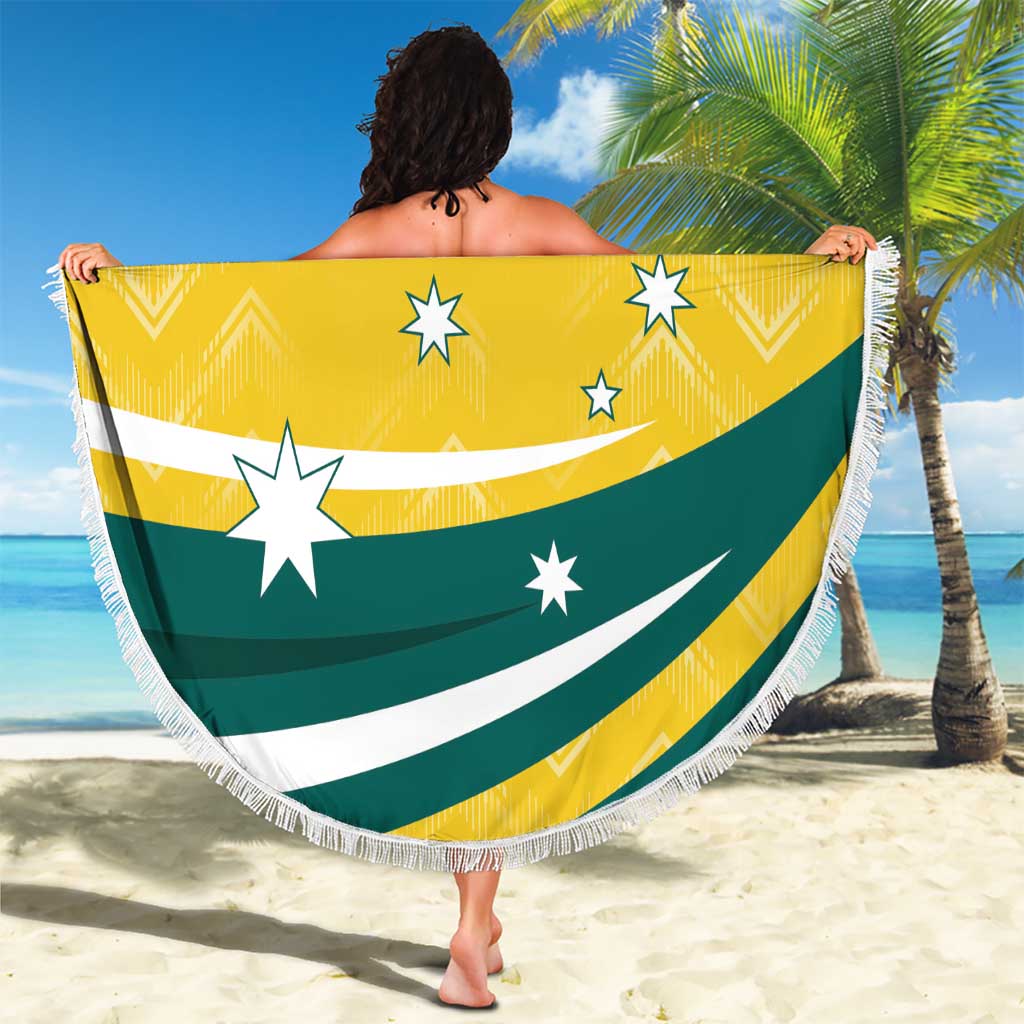 Australia 2024 Olympics Custom Beach Blanket Rise of the Roos