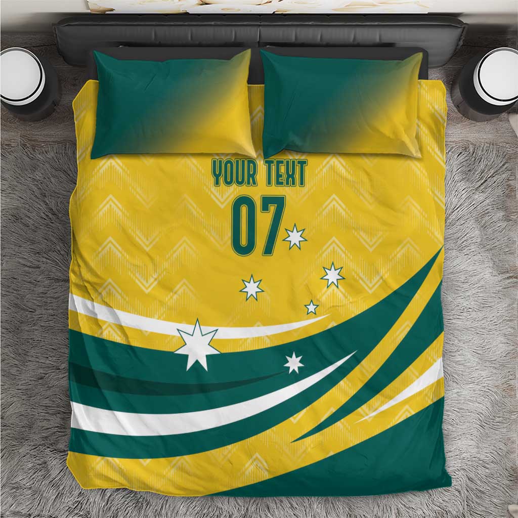 Australia 2024 Olympics Custom Bedding Set Rise of the Roos