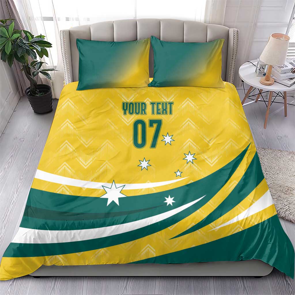 Australia 2024 Olympics Custom Bedding Set Rise of the Roos