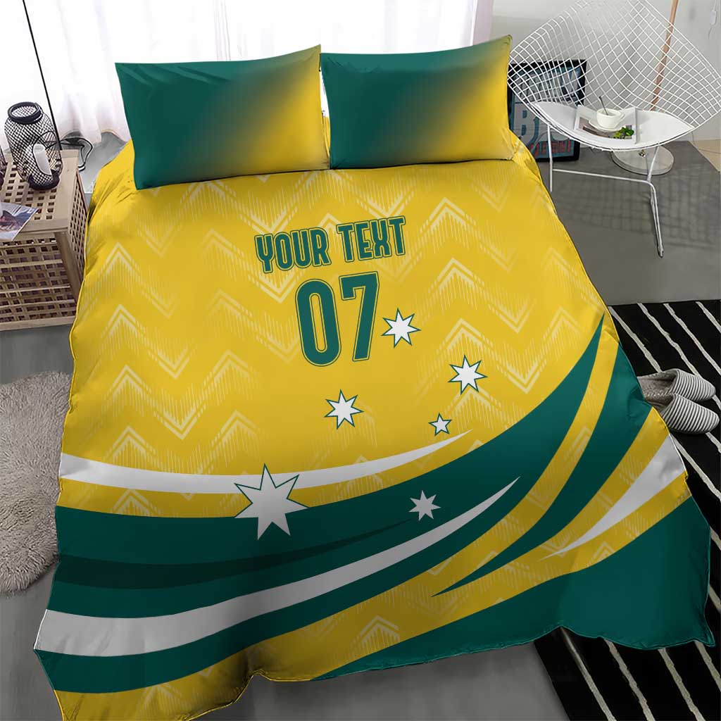 Australia 2024 Olympics Custom Bedding Set Rise of the Roos