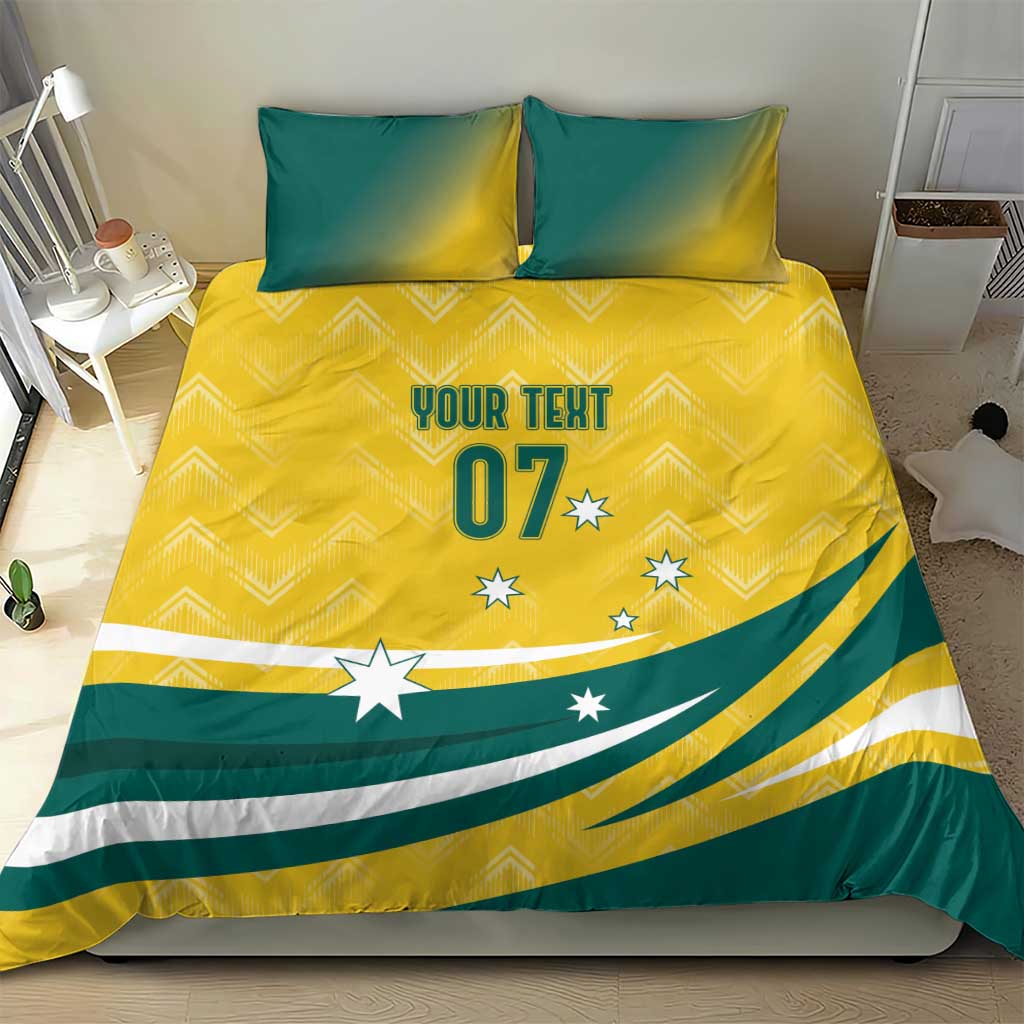 Australia 2024 Olympics Custom Bedding Set Rise of the Roos