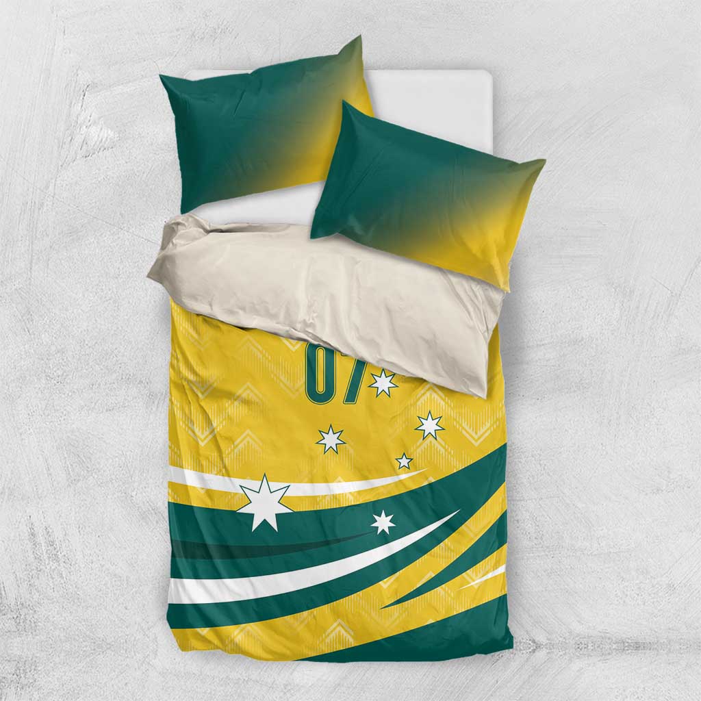Australia 2024 Olympics Custom Bedding Set Rise of the Roos
