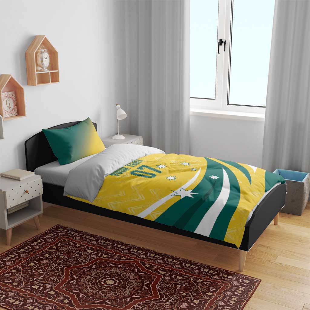 Australia 2024 Olympics Custom Bedding Set Rise of the Roos