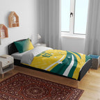 Australia 2024 Olympics Custom Bedding Set Rise of the Roos