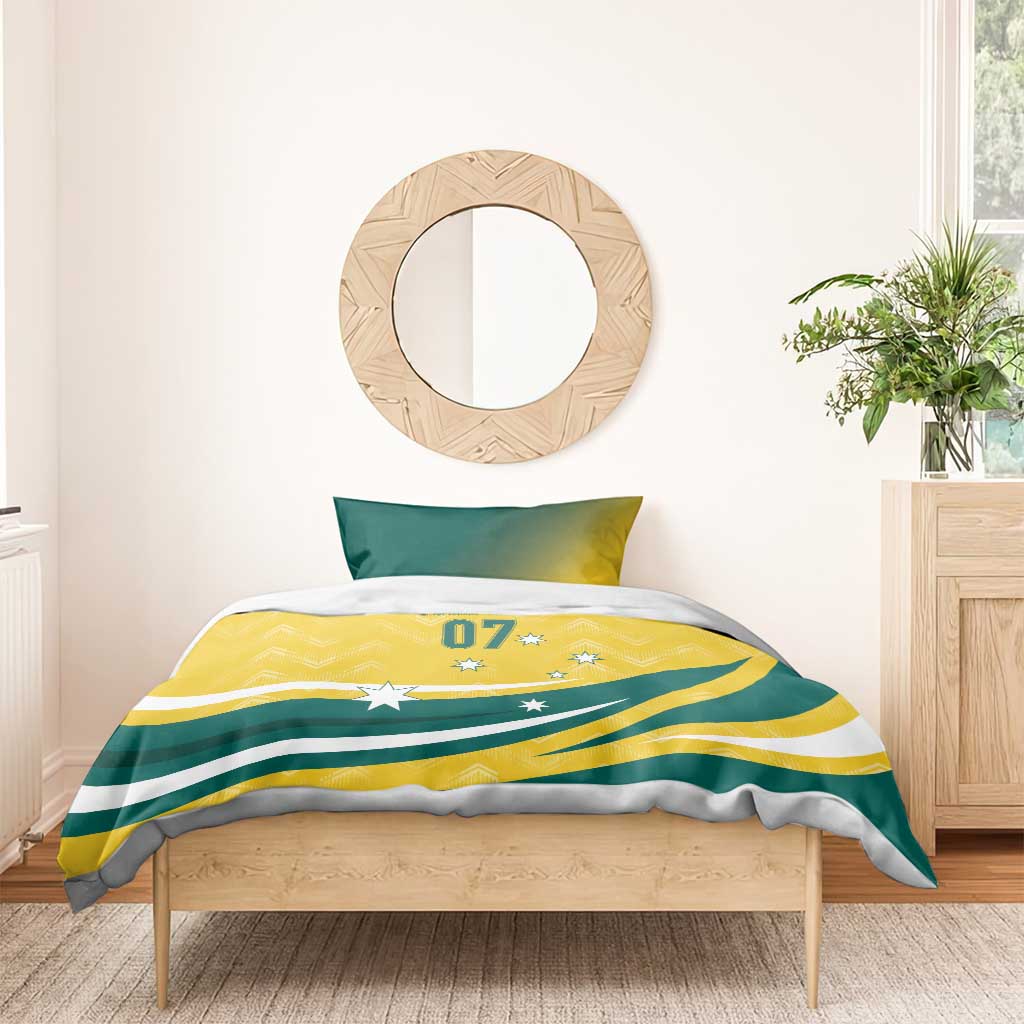 Australia 2024 Olympics Custom Bedding Set Rise of the Roos