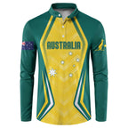 Australia 2024 Olympics Custom Button Sweatshirt Rise of the Roos