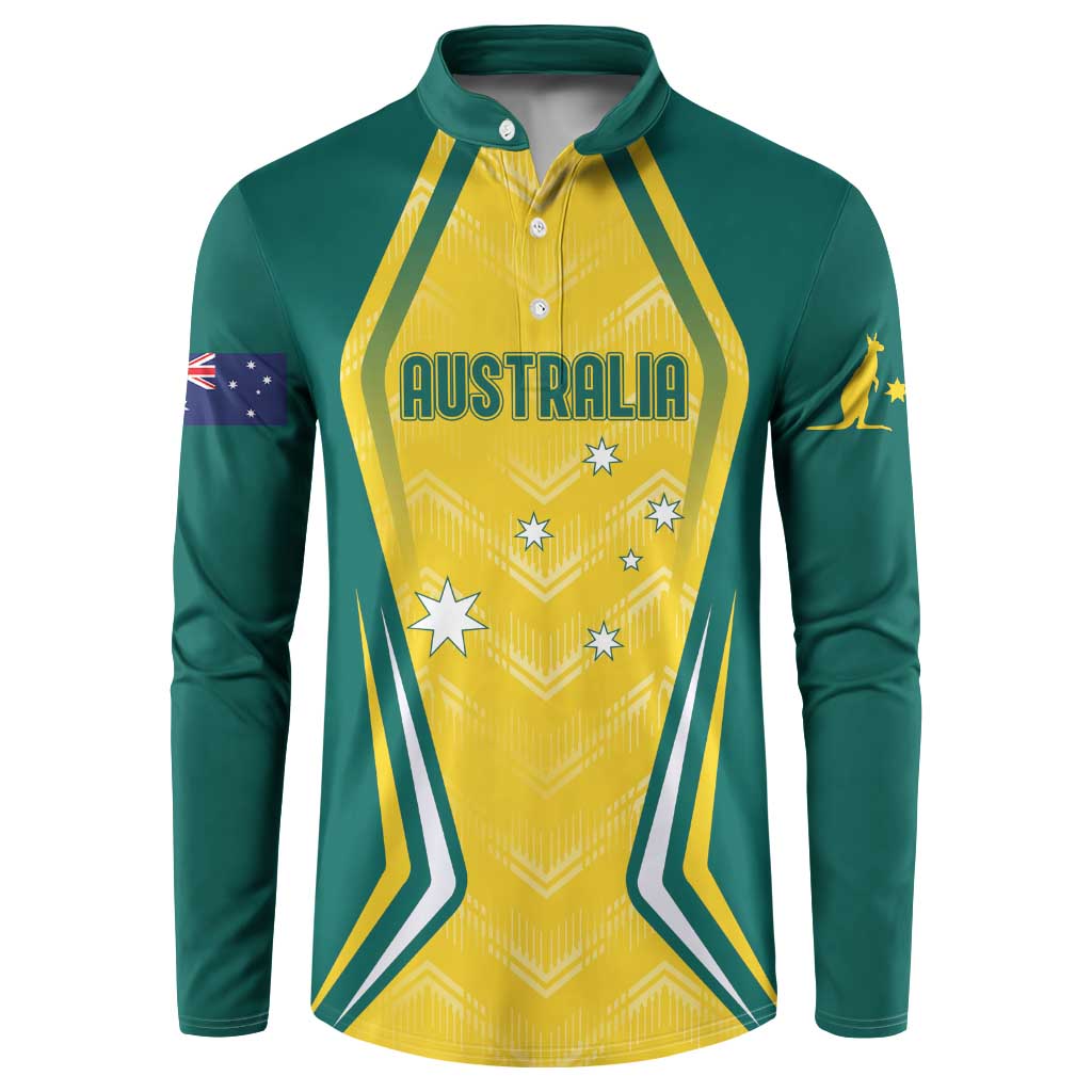 Australia 2024 Olympics Custom Button Sweatshirt Rise of the Roos