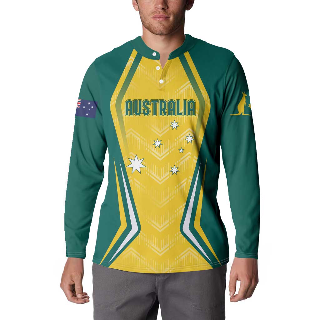 Australia 2024 Olympics Custom Button Sweatshirt Rise of the Roos