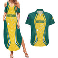 Australia 2024 Olympics Custom Couples Matching Summer Maxi Dress and Hawaiian Shirt Rise of the Roos