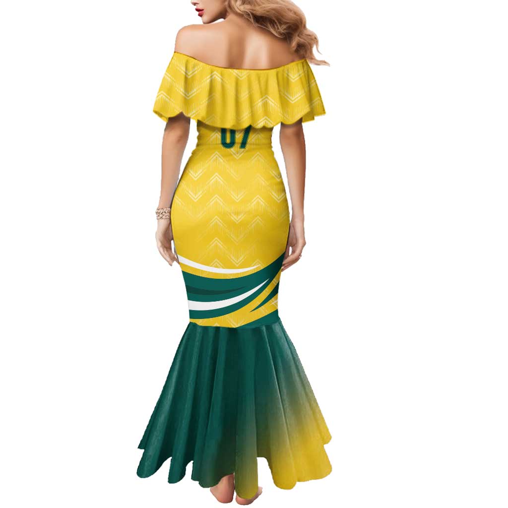 Australia 2024 Olympics Custom Family Matching Mermaid Dress and Hawaiian Shirt Rise of the Roos