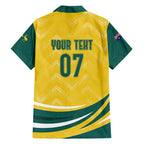 Australia 2024 Olympics Custom Family Matching Off Shoulder Maxi Dress and Hawaiian Shirt Rise of the Roos
