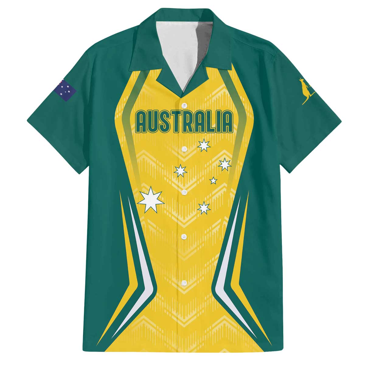 Australia 2024 Olympics Custom Family Matching Off Shoulder Short Dress and Hawaiian Shirt Rise of the Roos