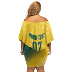 Australia 2024 Olympics Custom Family Matching Off Shoulder Short Dress and Hawaiian Shirt Rise of the Roos