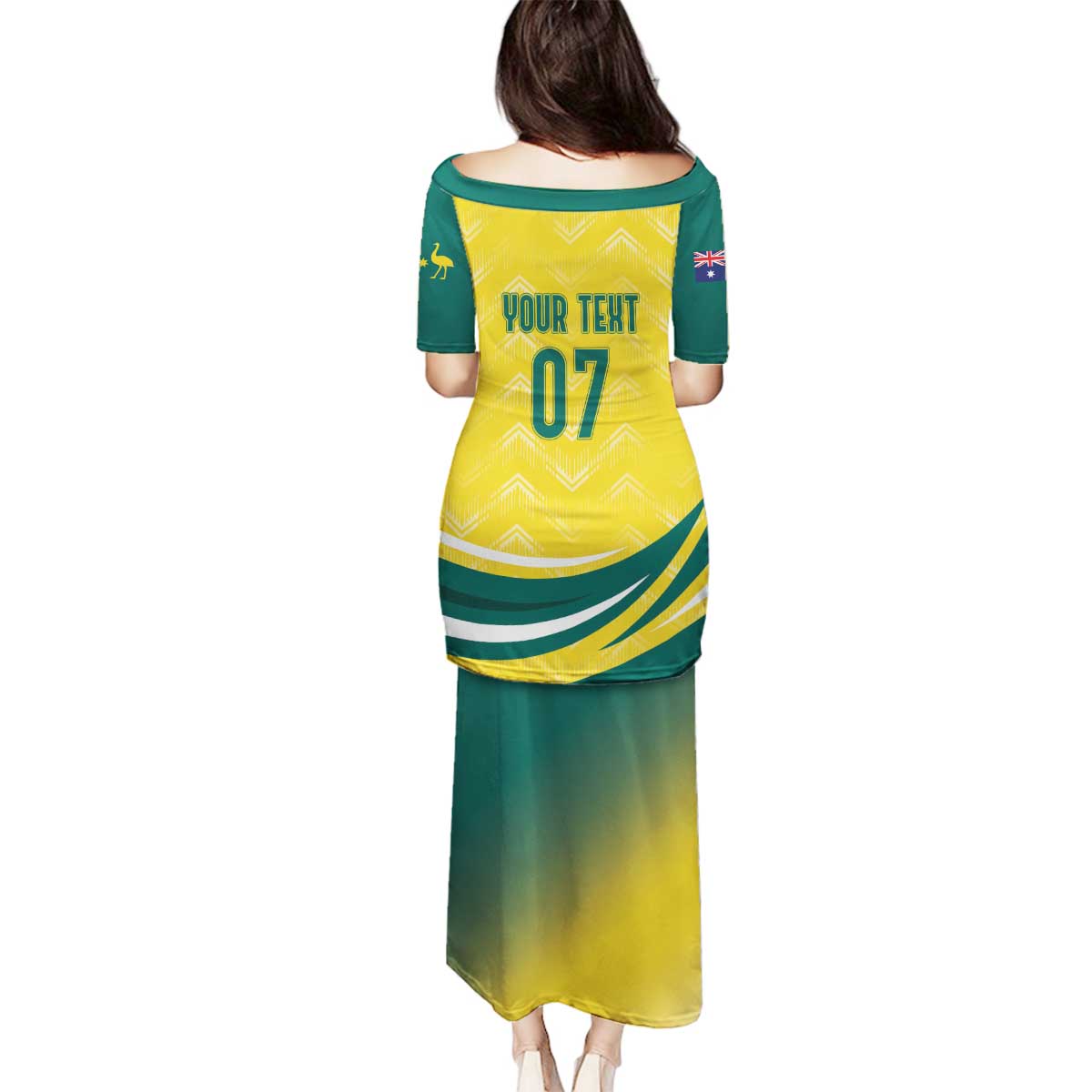 Australia 2024 Olympics Custom Family Matching Puletasi and Hawaiian Shirt Rise of the Roos
