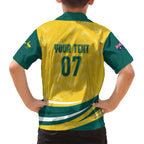 Australia 2024 Olympics Custom Family Matching Tank Maxi Dress and Hawaiian Shirt Rise of the Roos