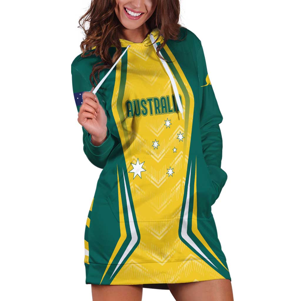 Australia 2024 Olympics Custom Hoodie Dress Rise of the Roos