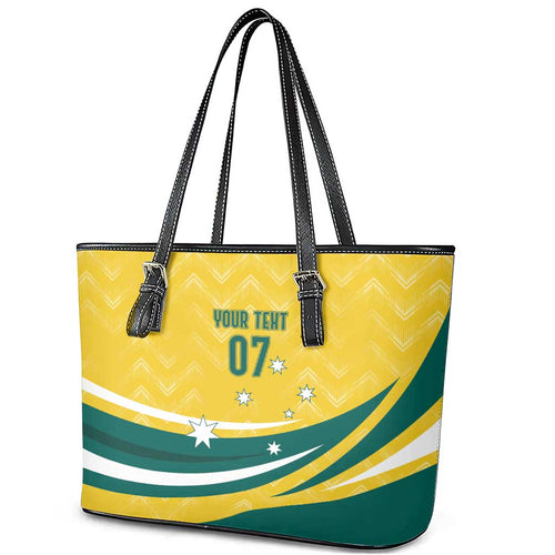 Australia 2024 Olympics Custom Leather Tote Bag Rise of the Roos
