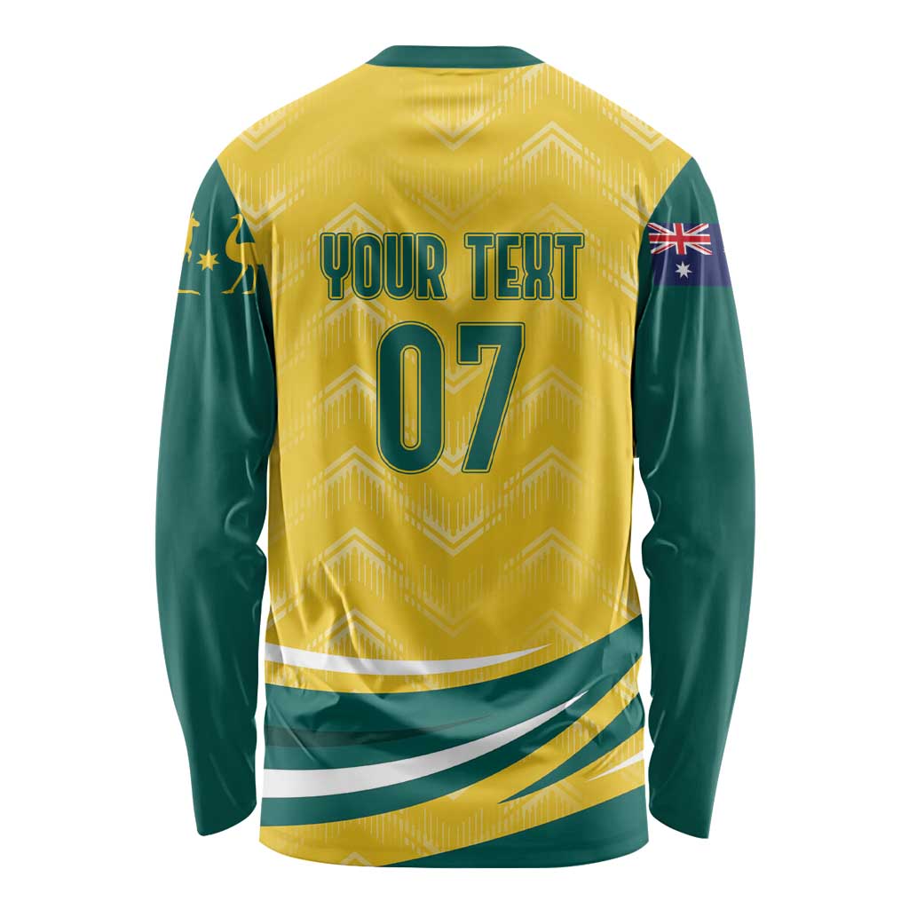 Australia 2024 Olympics Custom Long Sleeve Shirt Rise of the Roos