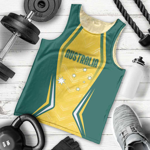 Australia 2024 Olympics Custom Men Tank Top Rise of the Roos