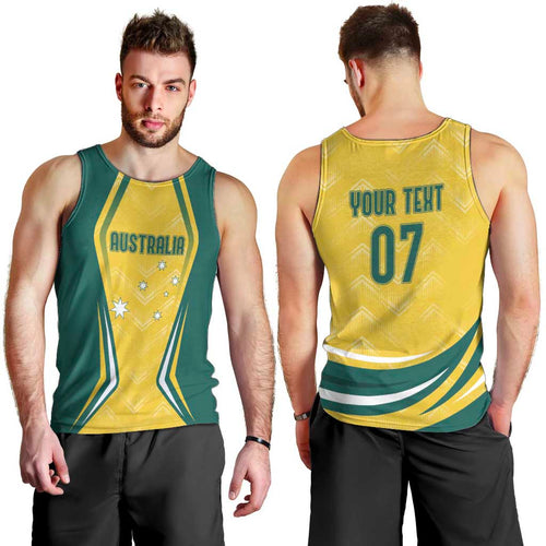 Australia 2024 Olympics Custom Men Tank Top Rise of the Roos