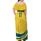 Australia 2024 Olympics Custom Off Shoulder Maxi Dress Rise of the Roos