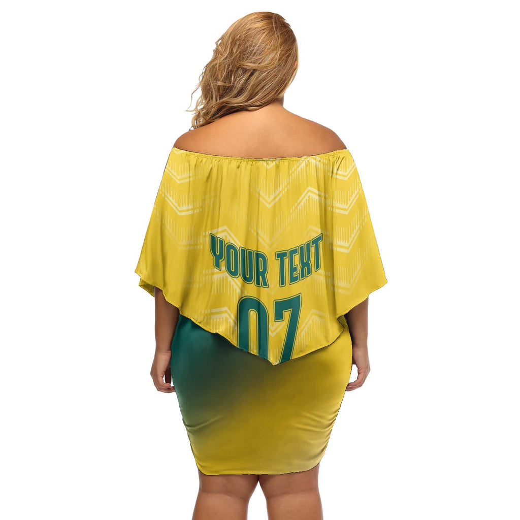 Australia 2024 Olympics Custom Off Shoulder Short Dress Rise of the Roos