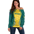 Australia 2024 Olympics Custom Off Shoulder Sweater Rise of the Roos