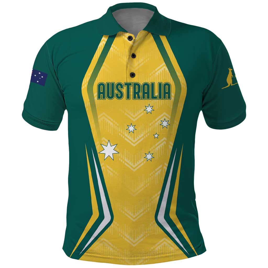 Australia 2024 Olympics Custom Polo Shirt Rise of the Roos