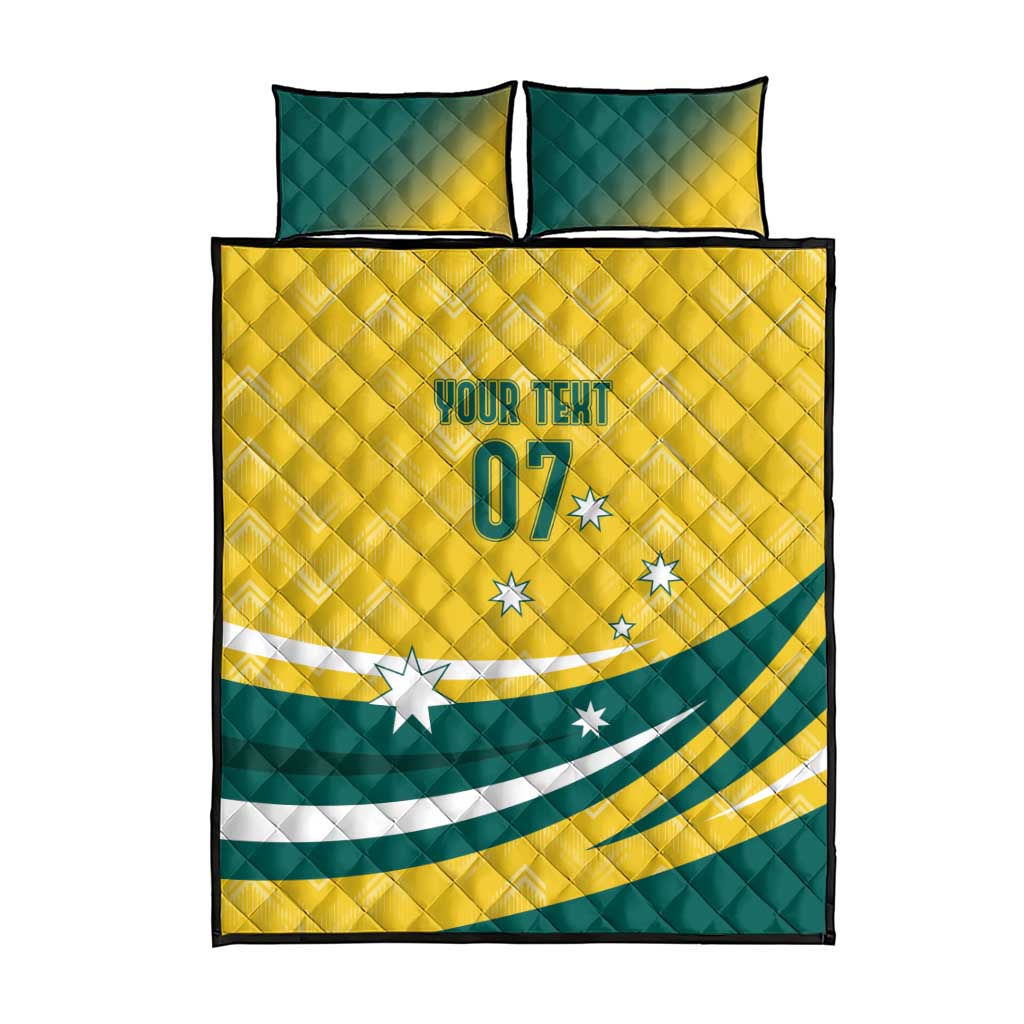 Australia 2024 Olympics Custom Quilt Bed Set Rise of the Roos