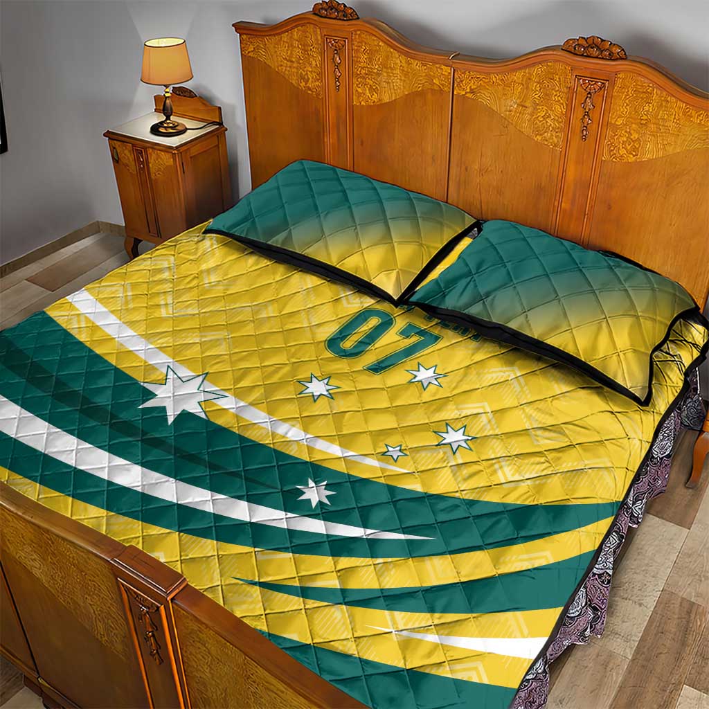 Australia 2024 Olympics Custom Quilt Bed Set Rise of the Roos