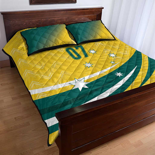 Australia 2024 Olympics Custom Quilt Bed Set Rise of the Roos