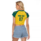 Australia 2024 Olympics Custom Raglan Cropped T Shirt Rise of the Roos