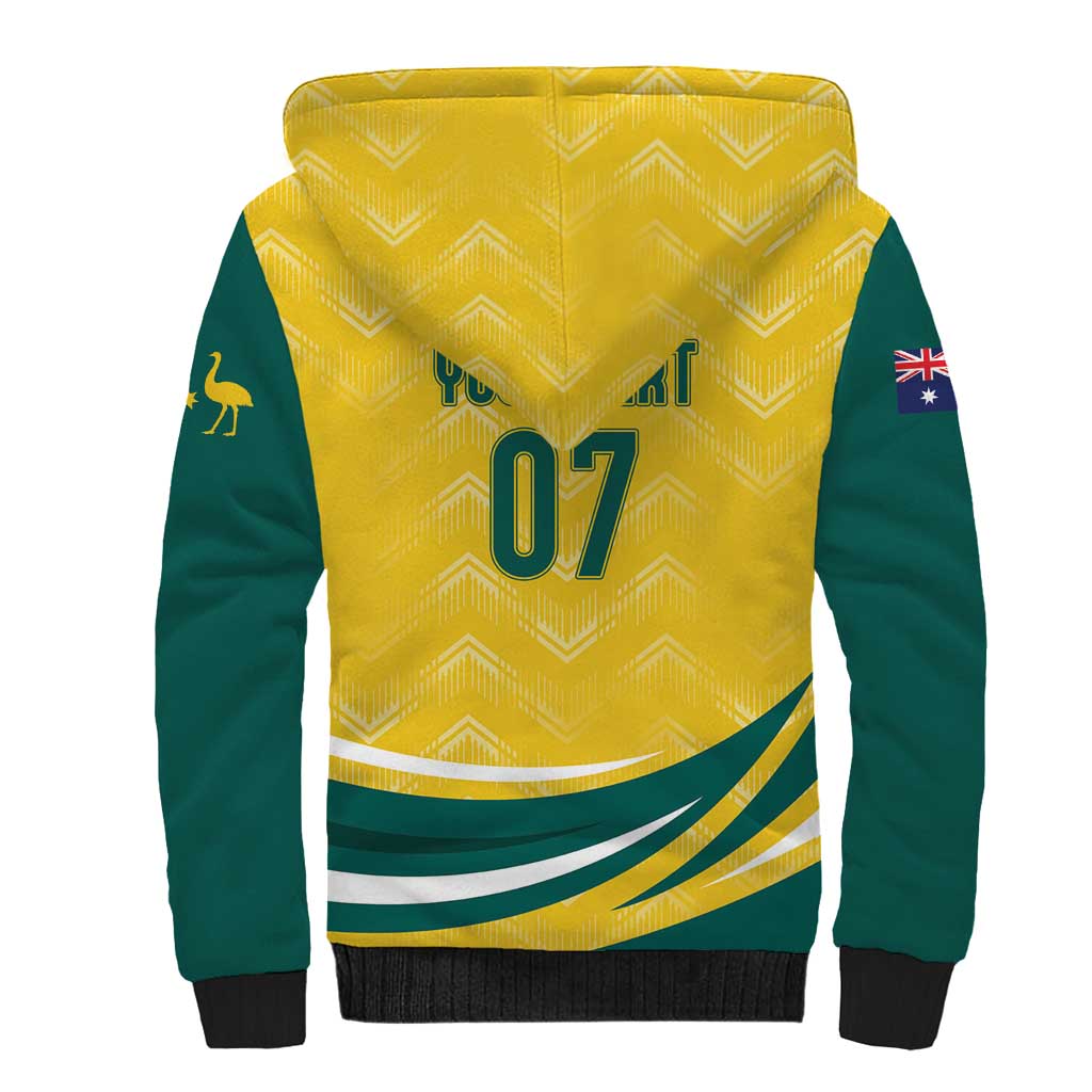 Australia 2024 Olympics Custom Sherpa Hoodie Rise of the Roos