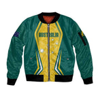 Australia 2024 Olympics Custom Sleeve Zip Bomber Jacket Rise of the Roos