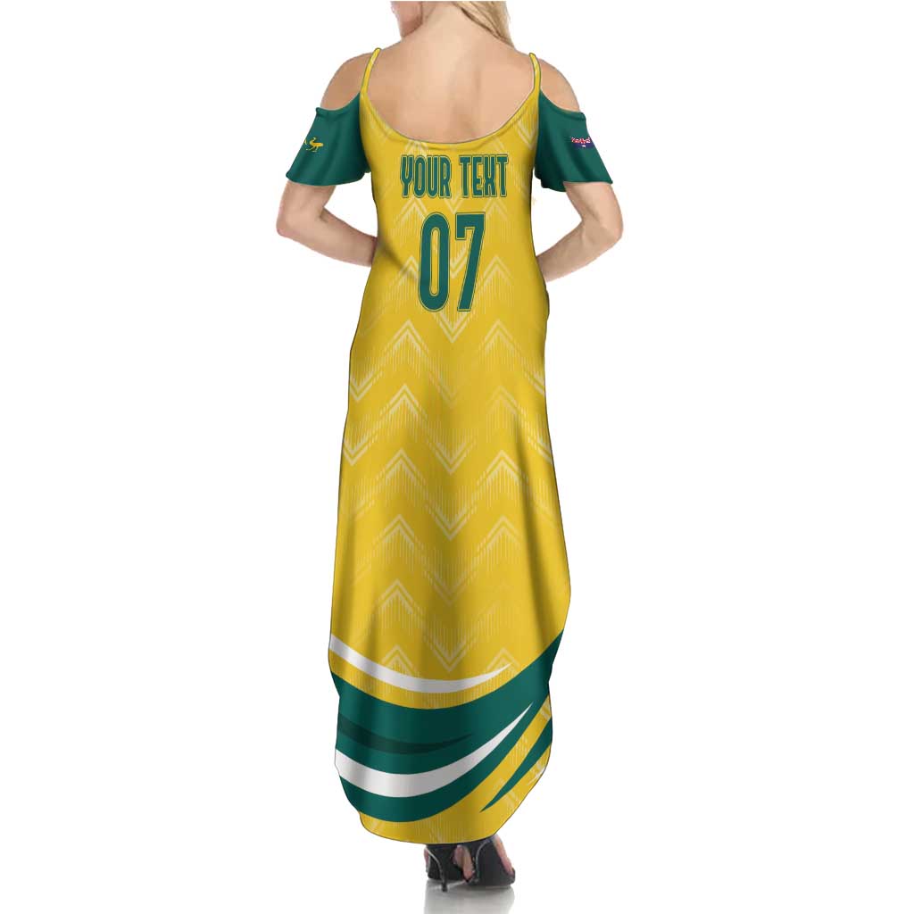 Australia 2024 Olympics Custom Summer Maxi Dress Rise of the Roos