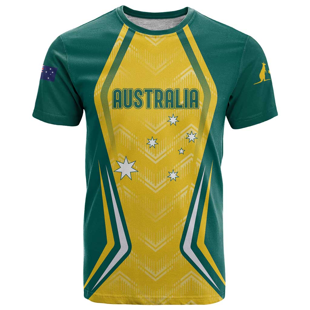 Australia 2024 Olympics Custom T Shirt Rise of the Roos