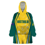 Australia 2024 Olympics Custom Wearable Blanket Hoodie Rise of the Roos