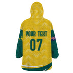 Australia 2024 Olympics Custom Wearable Blanket Hoodie Rise of the Roos