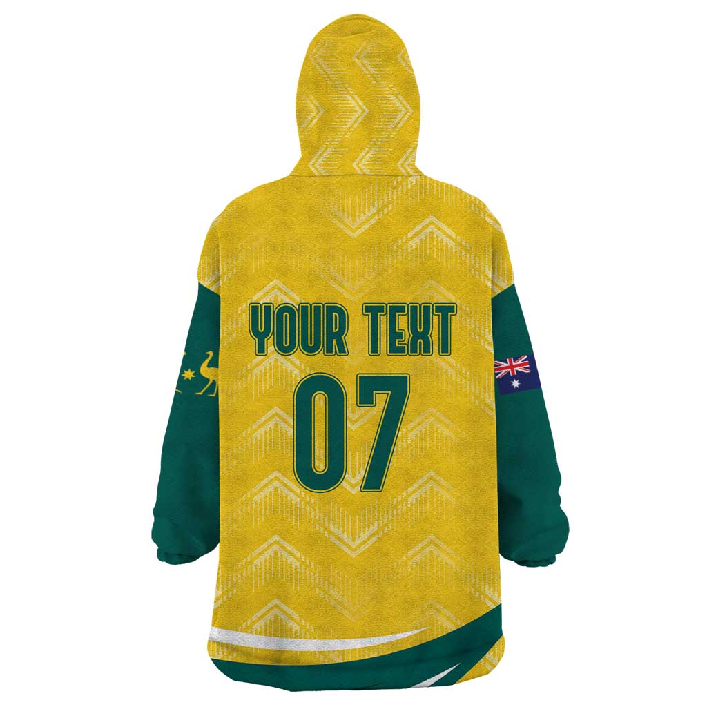 Australia 2024 Olympics Custom Wearable Blanket Hoodie Rise of the Roos