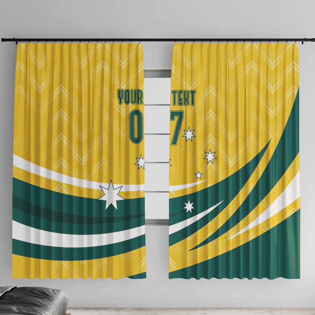 Australia 2024 Olympics Custom Window Curtain Rise of the Roos