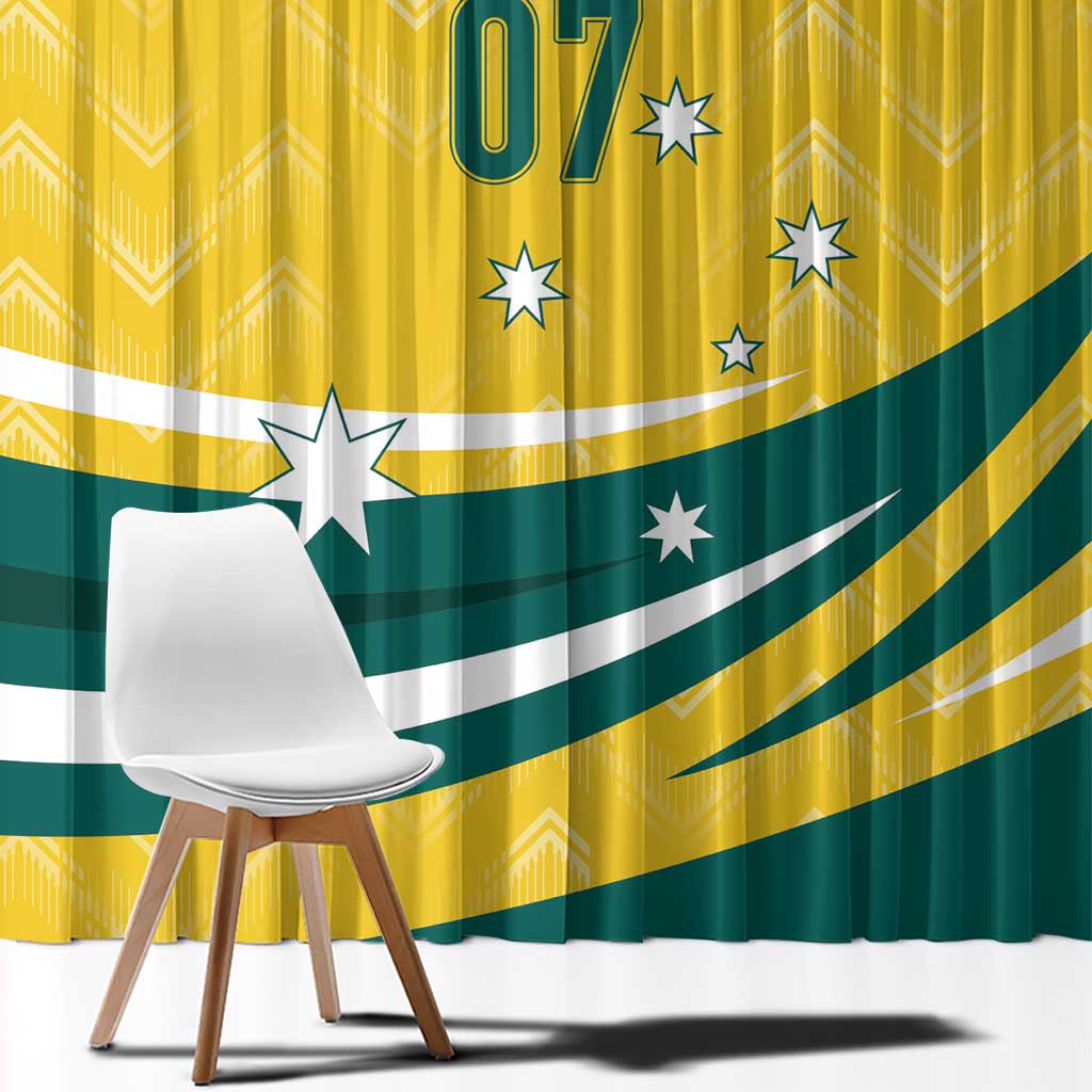 Australia 2024 Olympics Custom Window Curtain Rise of the Roos