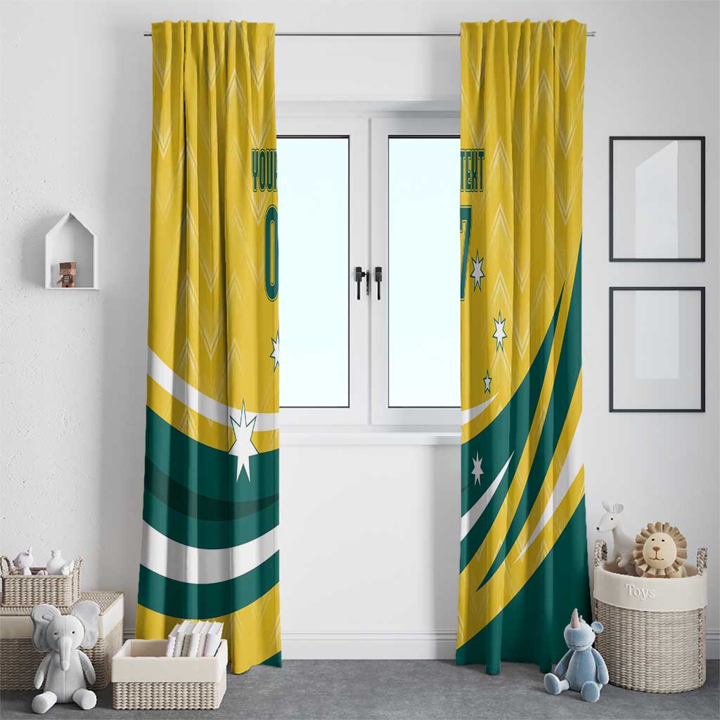 Australia 2024 Olympics Custom Window Curtain Rise of the Roos