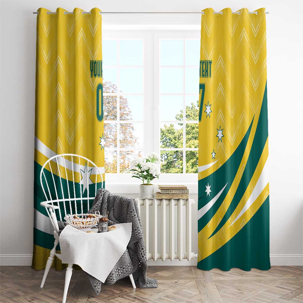Australia 2024 Olympics Custom Window Curtain Rise of the Roos