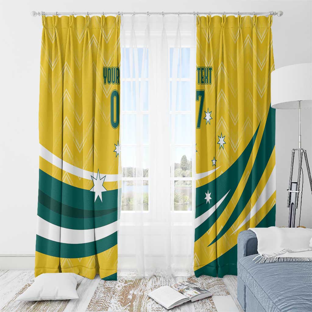 Australia 2024 Olympics Custom Window Curtain Rise of the Roos