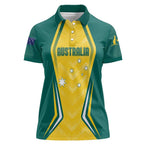 Australia 2024 Olympics Custom Women Polo Shirt Rise of the Roos