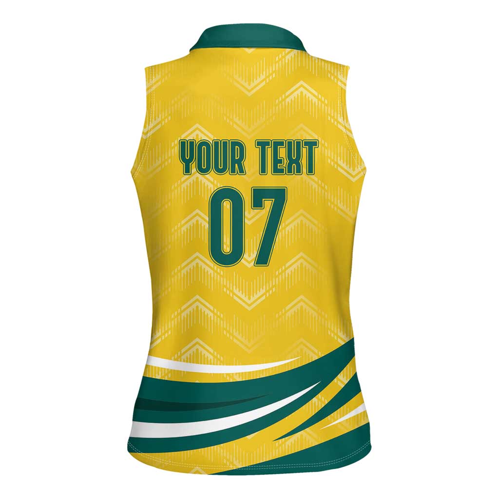Australia 2024 Olympics Custom Women Sleeveless Polo Shirt Rise of the Roos