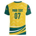Australia 2024 Olympics Custom Women V-Neck T-Shirt Rise of the Roos