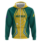 Australia 2024 Olympics Custom Zip Hoodie Rise of the Roos